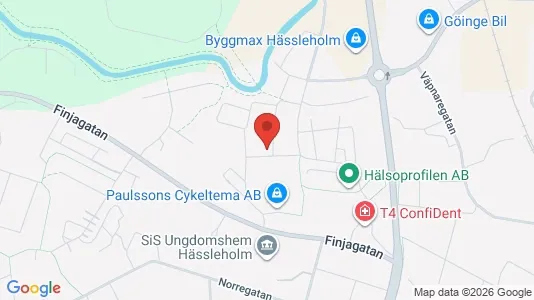 Apartments for rent i Hässleholm - kort over placeringen