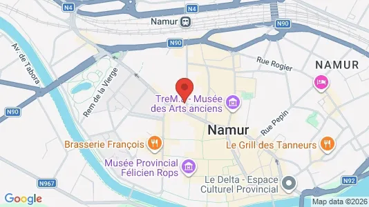 Apartments for rent i Namen - kort over placeringen