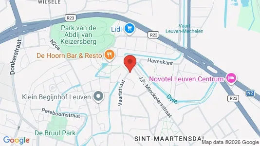 Apartments for rent i Leuven - kort over placeringen