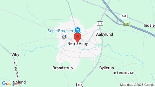 Apartments for rent i Nørre Aaby - kort over placeringen