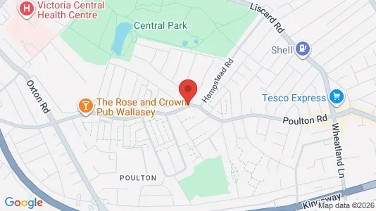 Apartments for rent i Wallasey - Merseyside - kort over placeringen