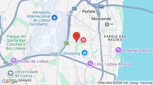 Apartments for rent i Lisboa Olivais - kort over placeringen