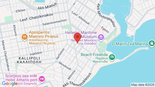 Apartments for rent i Piraeus - kort over placeringen