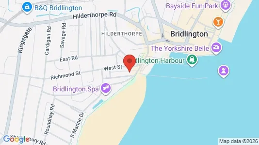 Apartments for rent i Bridlington - North Humberside - kort over placeringen