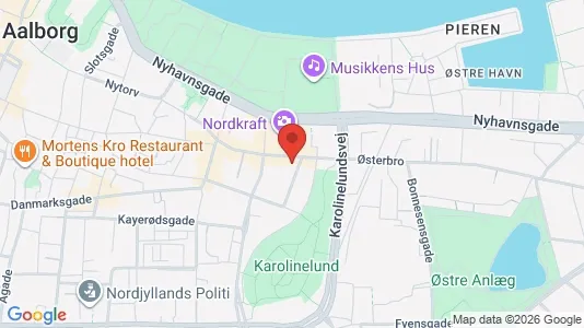 Apartments for rent i Aalborg Center - kort over placeringen