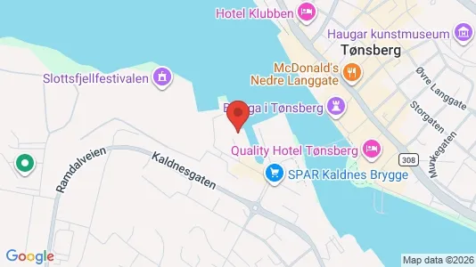 Apartments for rent i Tønsberg - kort over placeringen