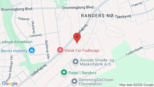 Apartments for rent i Randers NØ - kort over placeringen