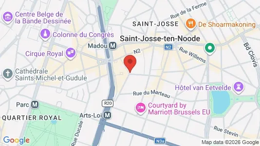 Apartments for rent i Brussels Sint-Joost-ten-Node - kort over placeringen
