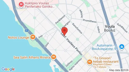 Apartments for rent i Glyfada - kort over placeringen