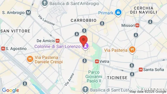 Apartments for rent i Milano Zona 1 - Centro storico - kort over placeringen