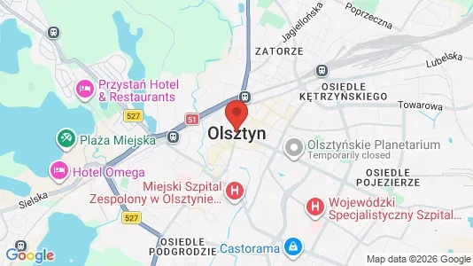 Apartments for rent in Olsztyn - Photo from Google Street View