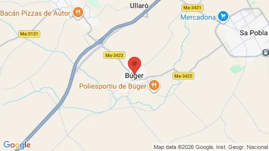 Apartments for rent i Búger - kort over placeringen