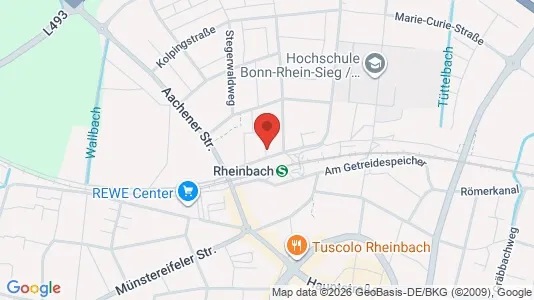 Apartments for rent i Rhein-Sieg-Kreis - kort over placeringen