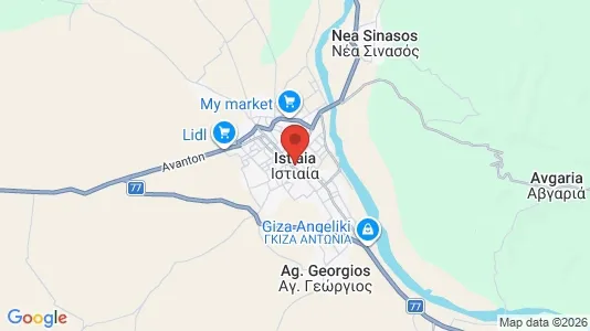 Apartments for rent i Istiaia-Aidipsos - kort over placeringen
