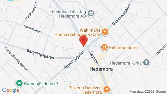 Apartments for rent i Hedemora - kort over placeringen