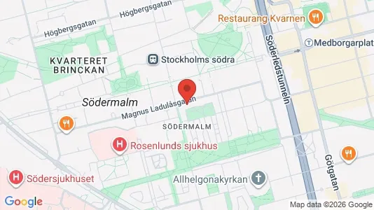 Apartments for rent i Södermalm - kort over placeringen