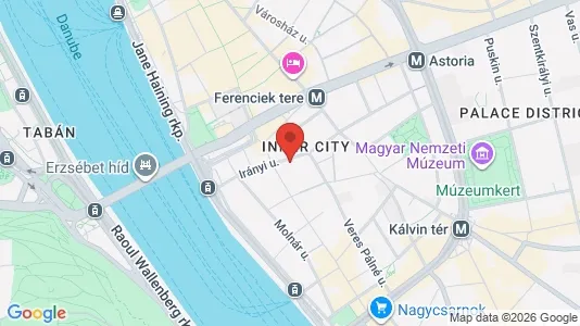 Apartments for rent i Budapest Belváros-Lipótváros - kort over placeringen