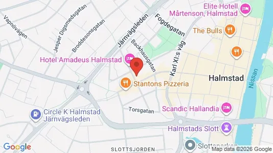 Apartments for rent i Halmstad - kort over placeringen
