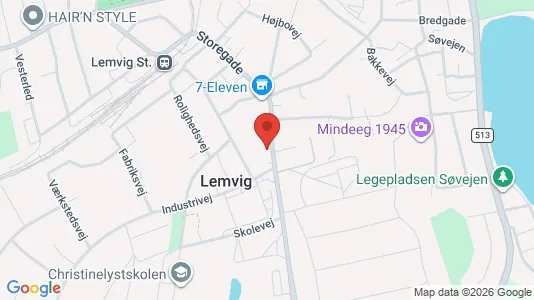Apartments for rent i Lemvig - kort over placeringen