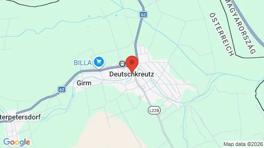 Apartments for rent i Deutschkreutz - kort over placeringen