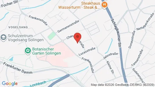 Apartments for rent i Solingen - kort over placeringen