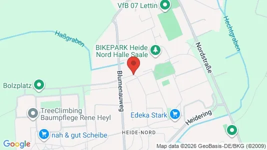 Apartments for rent i Halle (Saale) - kort over placeringen