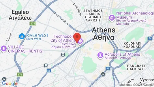 Apartments for rent i Athens Gazi - kort over placeringen