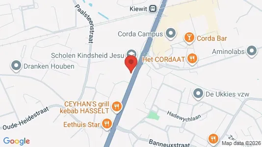Apartments for rent i Hasselt - kort over placeringen