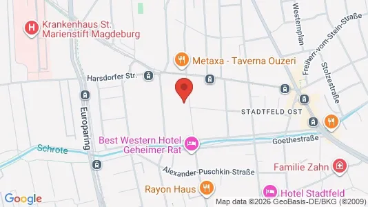 Apartments for rent i Magdeburg - kort over placeringen