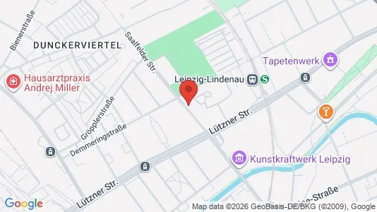 Apartments for rent i Leipzig - kort over placeringen