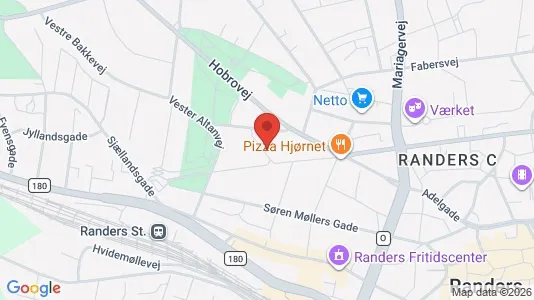 Apartments for rent i Randers C - kort over placeringen