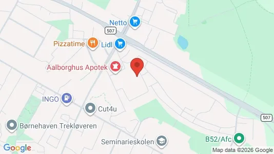 Apartments for rent i Aalborg SØ - kort over placeringen