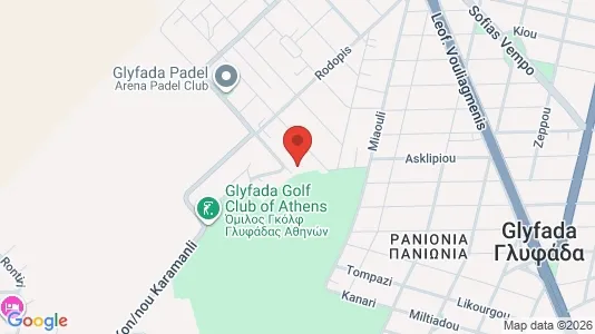 Apartments for rent i Glyfada - kort over placeringen