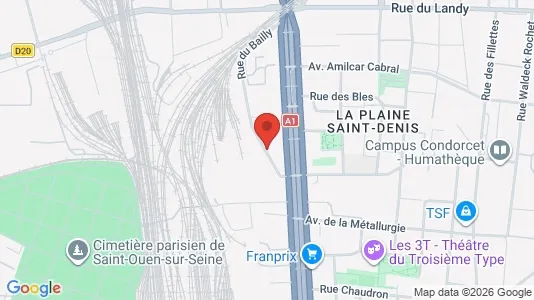 Rooms for rent i Saint-Denis - kort over placeringen