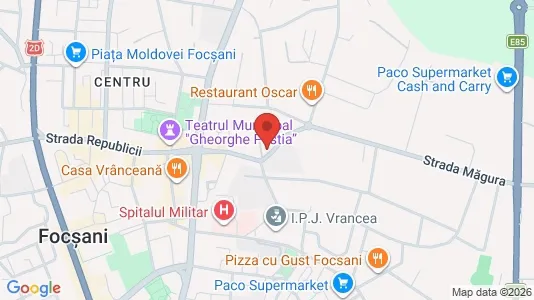 Apartments for rent i Focşani - kort over placeringen