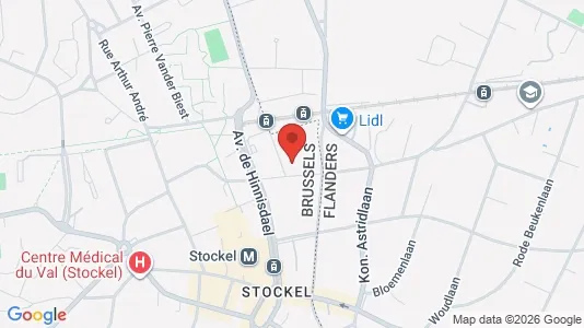 Apartments for rent i Brussels Sint-Pieters-Woluwe - kort over placeringen