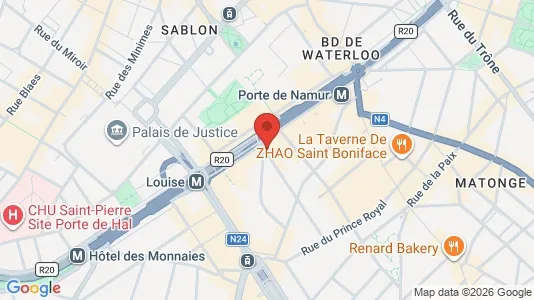 Apartments for rent i Brussels Elsene - kort over placeringen