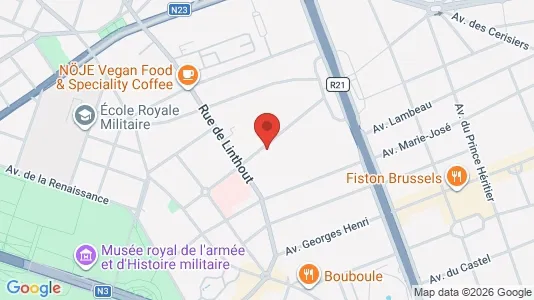 Apartments for rent i Brussels Sint-Lambrechts-Woluwe - kort over placeringen
