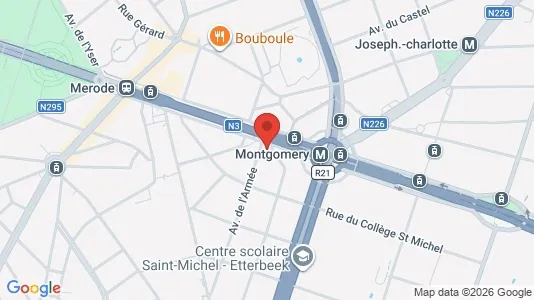 Apartments for rent i Brussels Etterbeek - kort over placeringen