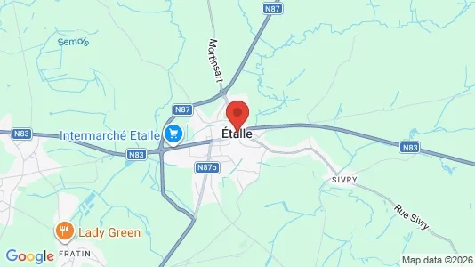 Houses for rent i Etalle - kort over placeringen