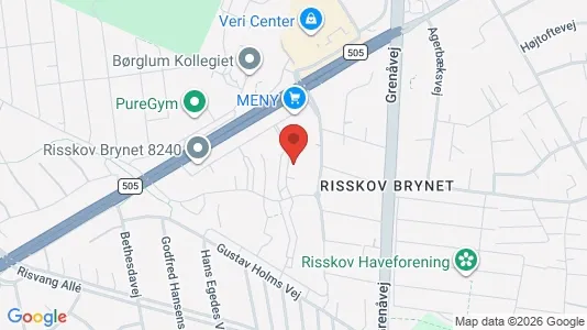 Apartments for rent i Risskov - kort over placeringen