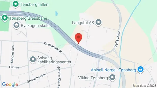 Apartments for rent i Tønsberg - kort over placeringen