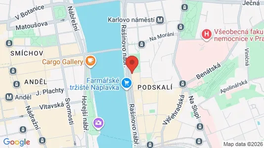 Apartments for rent i Prague 1 - kort over placeringen