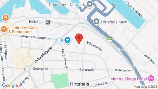 Apartments for rent i Hirtshals - kort over placeringen
