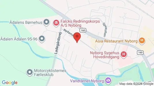 Apartments for rent i Nyborg - kort over placeringen