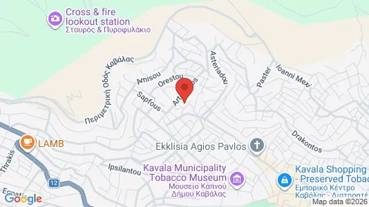Apartments for rent i Kavala - kort over placeringen