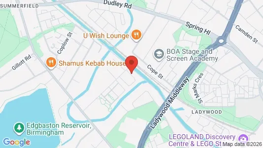 Apartments for rent i Birmingham - West Midlands - kort over placeringen