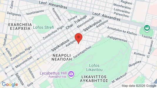 Apartments for rent i Athens Ampelokipoi - kort over placeringen