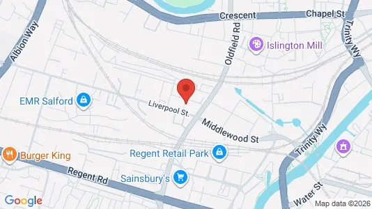 Apartments for rent i Salford - Lancashire - kort over placeringen