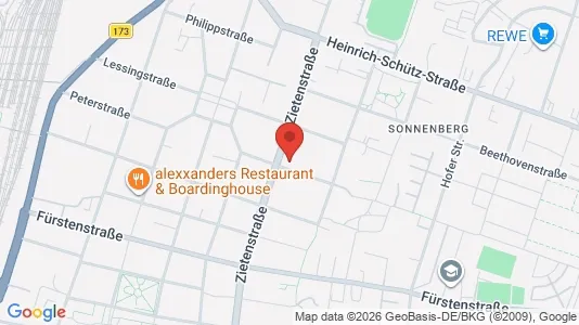 Apartments for rent i Chemnitz - kort over placeringen